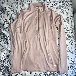 Pink long sleeve shaping activewear top